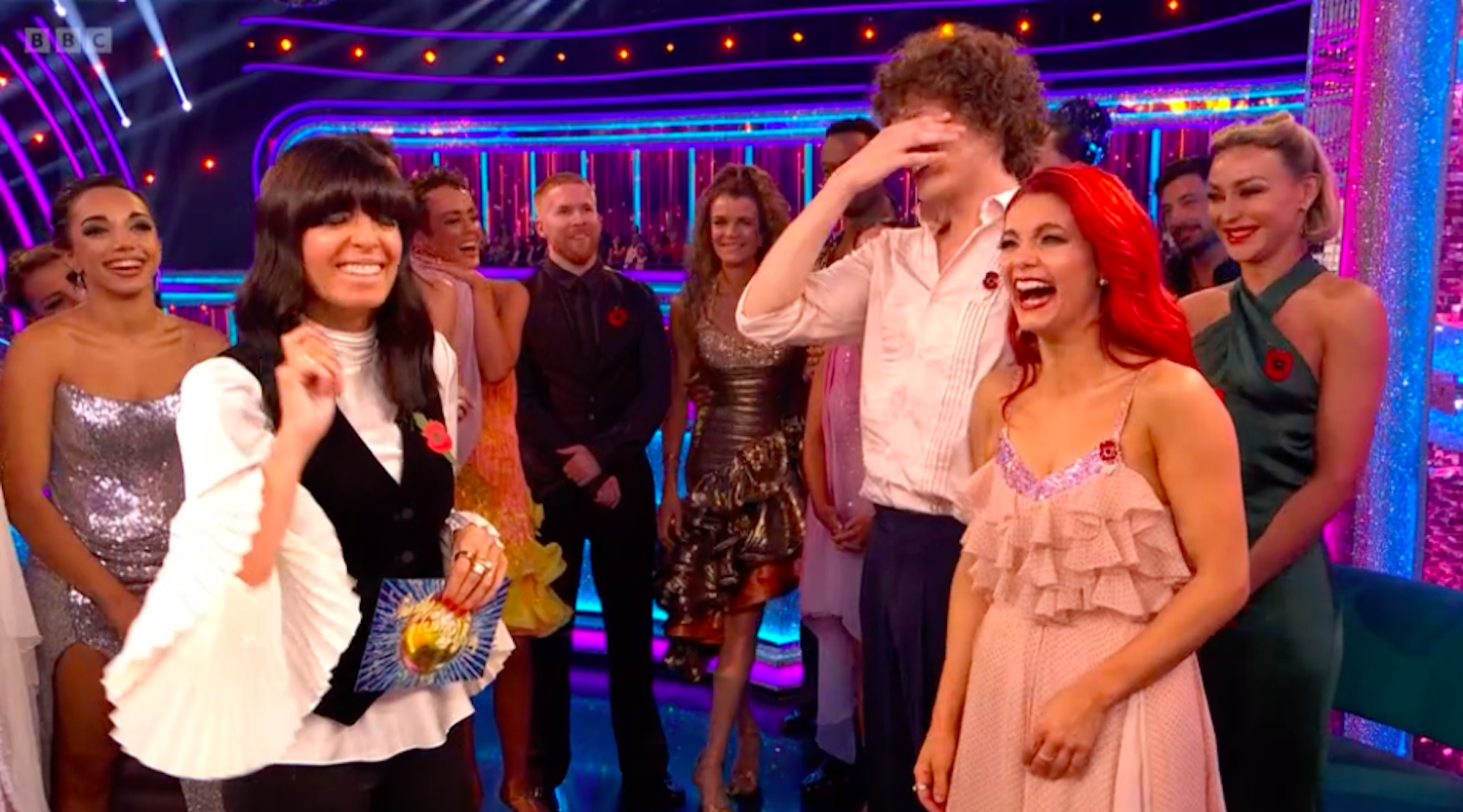 Bobby Brazier holds his head in his hands on Strictly Come Dancing