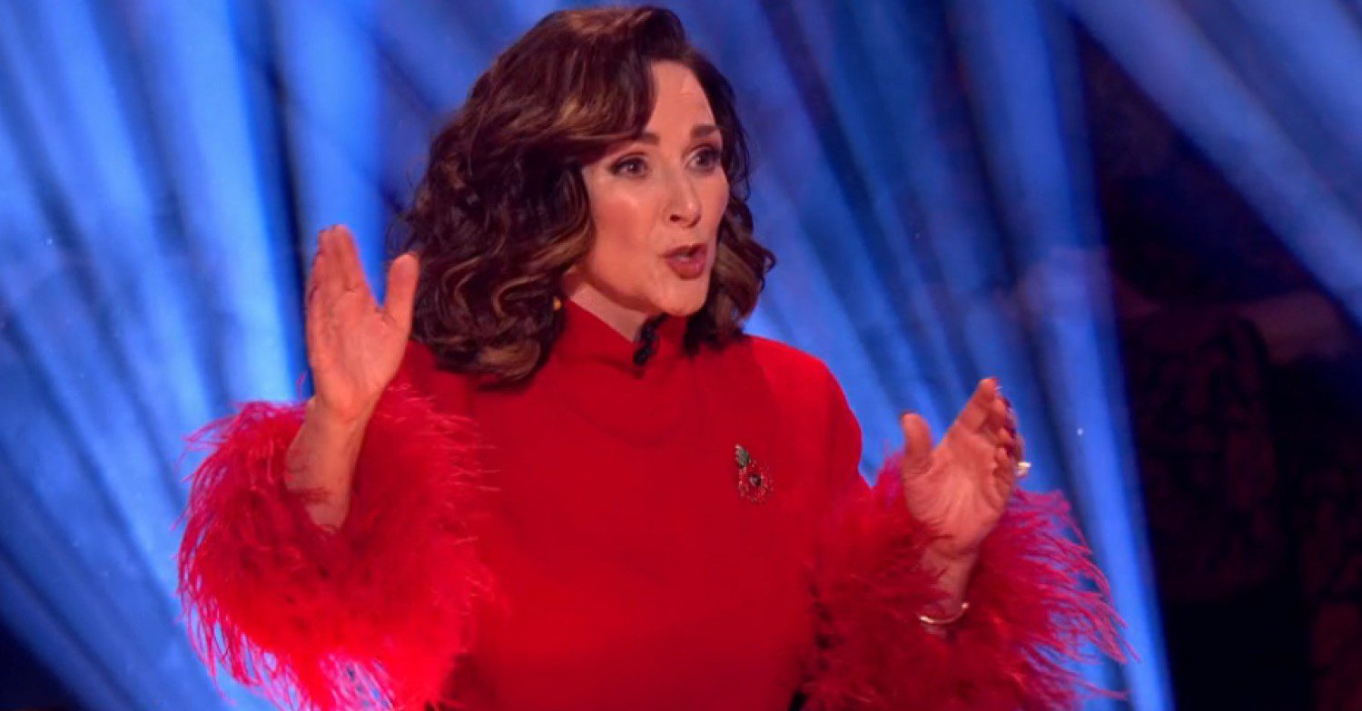 Shirley Ballas talking on the judging panel on Strictly
