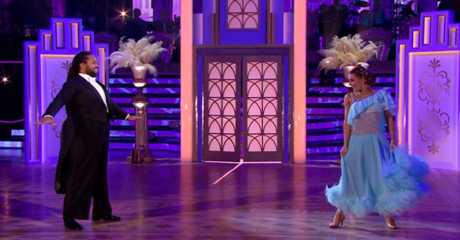 Hamza Yassin dancing on Strictly