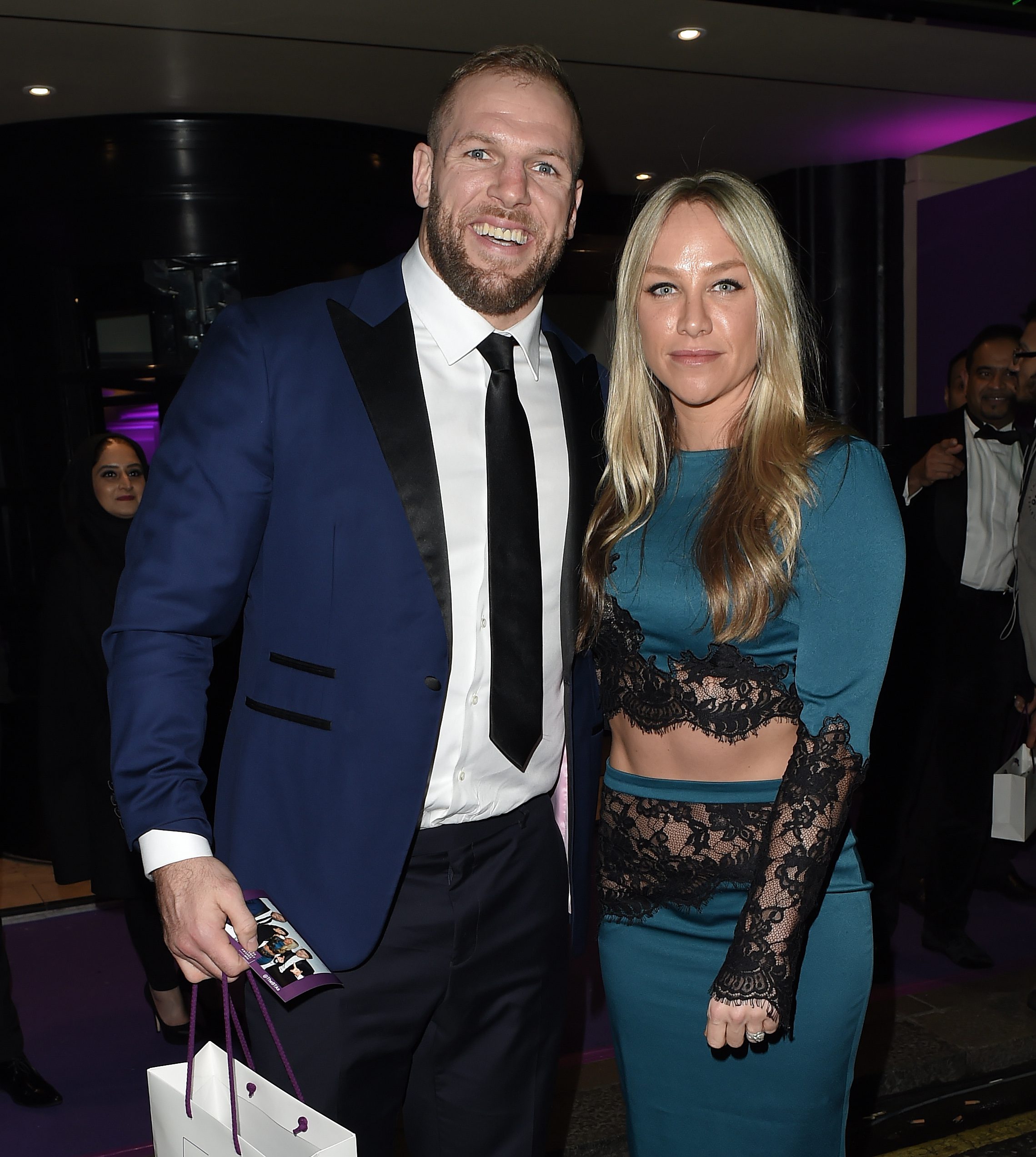 Chloe Madeley and James Haskell at Savoy Hotel