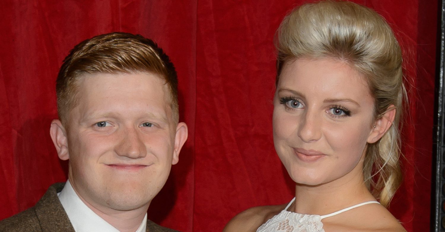 Coronation Street's Sam Aston and his wife Briony are on the red carpet