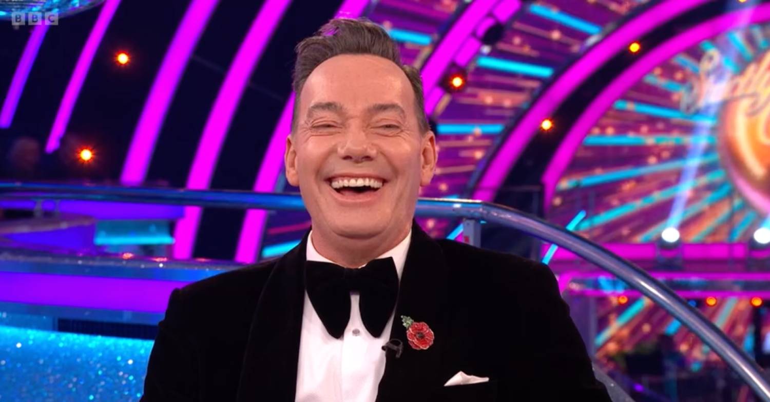 Craig Revel Horwood laughs