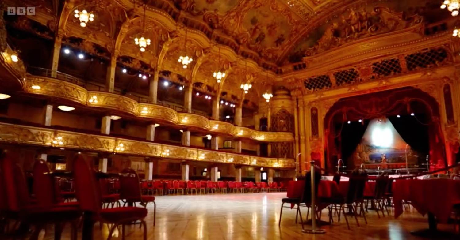 A view of the Blackpool Tower Ballroom