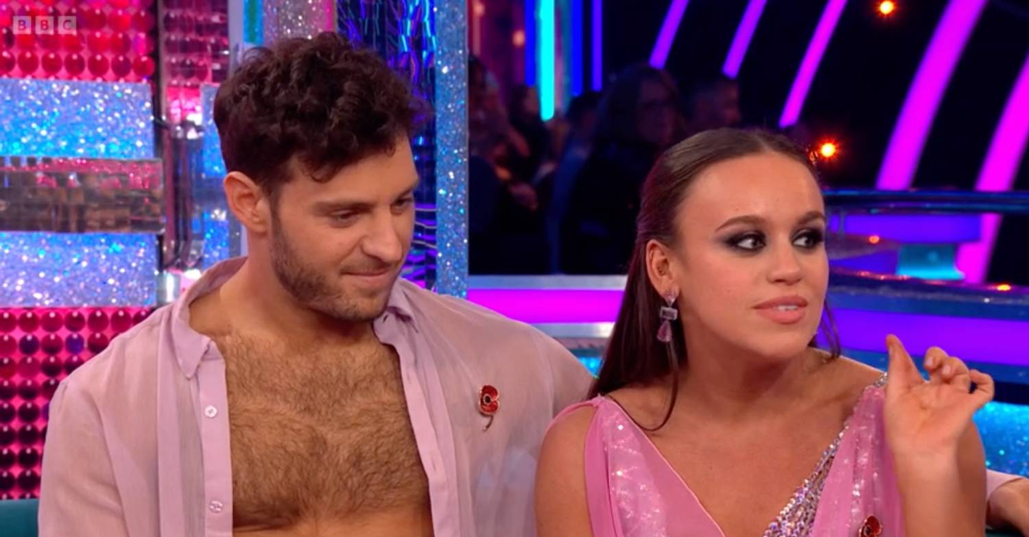 Strictly star Ellie Leach gestures