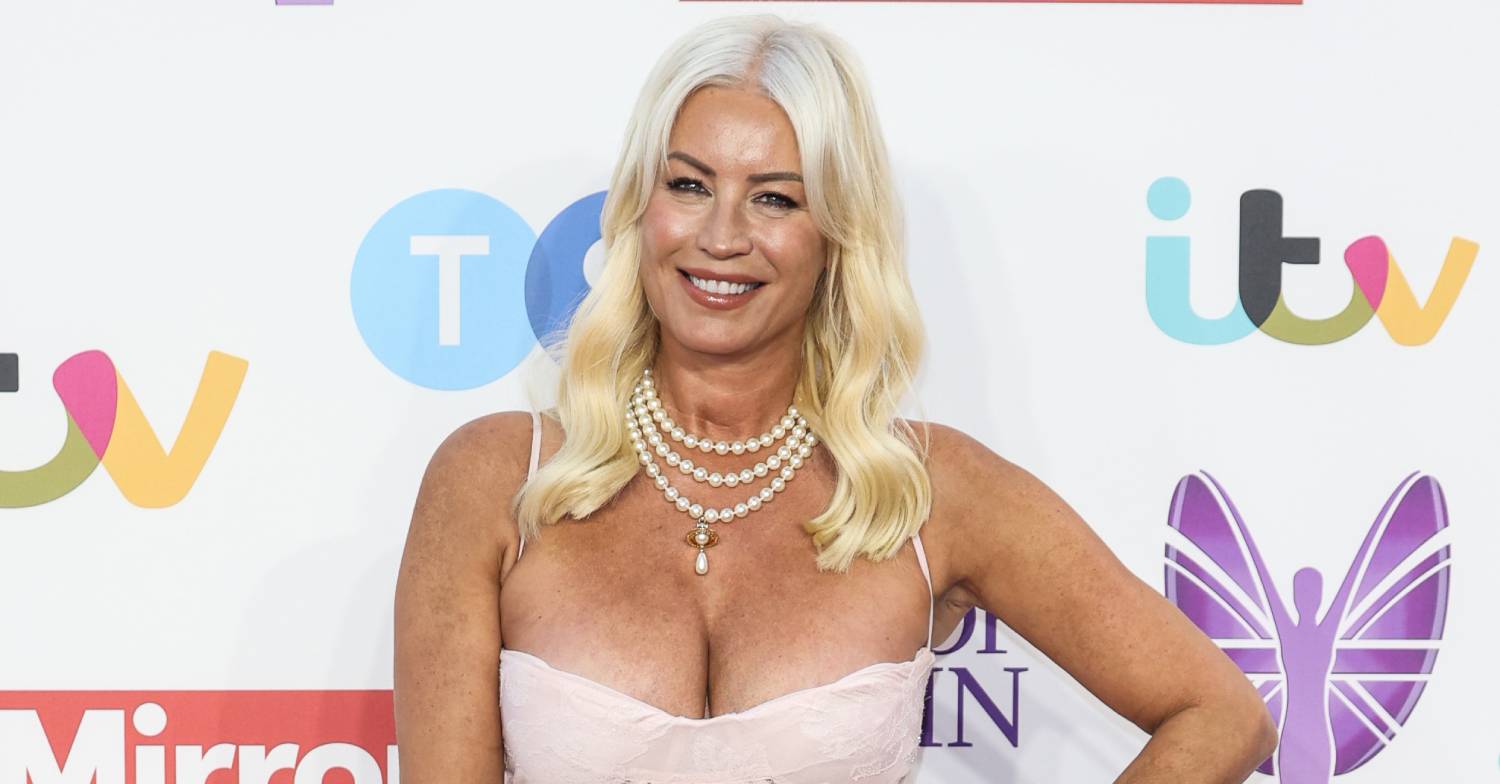 Denise Van Outen smiles