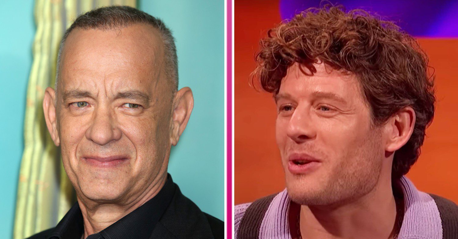 Tom Hanks smiles, James Norton speaks