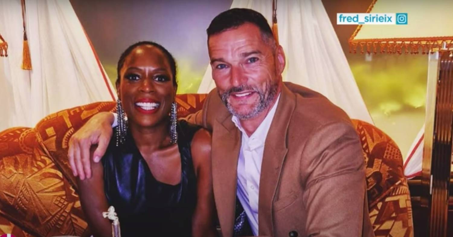 Fred Sirieix smiles alongside fiancée Fruitcake