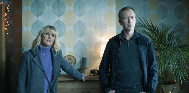Ashley Jensen as DI Ruth Calder and Steven Robertson as DC Sandy Wilson