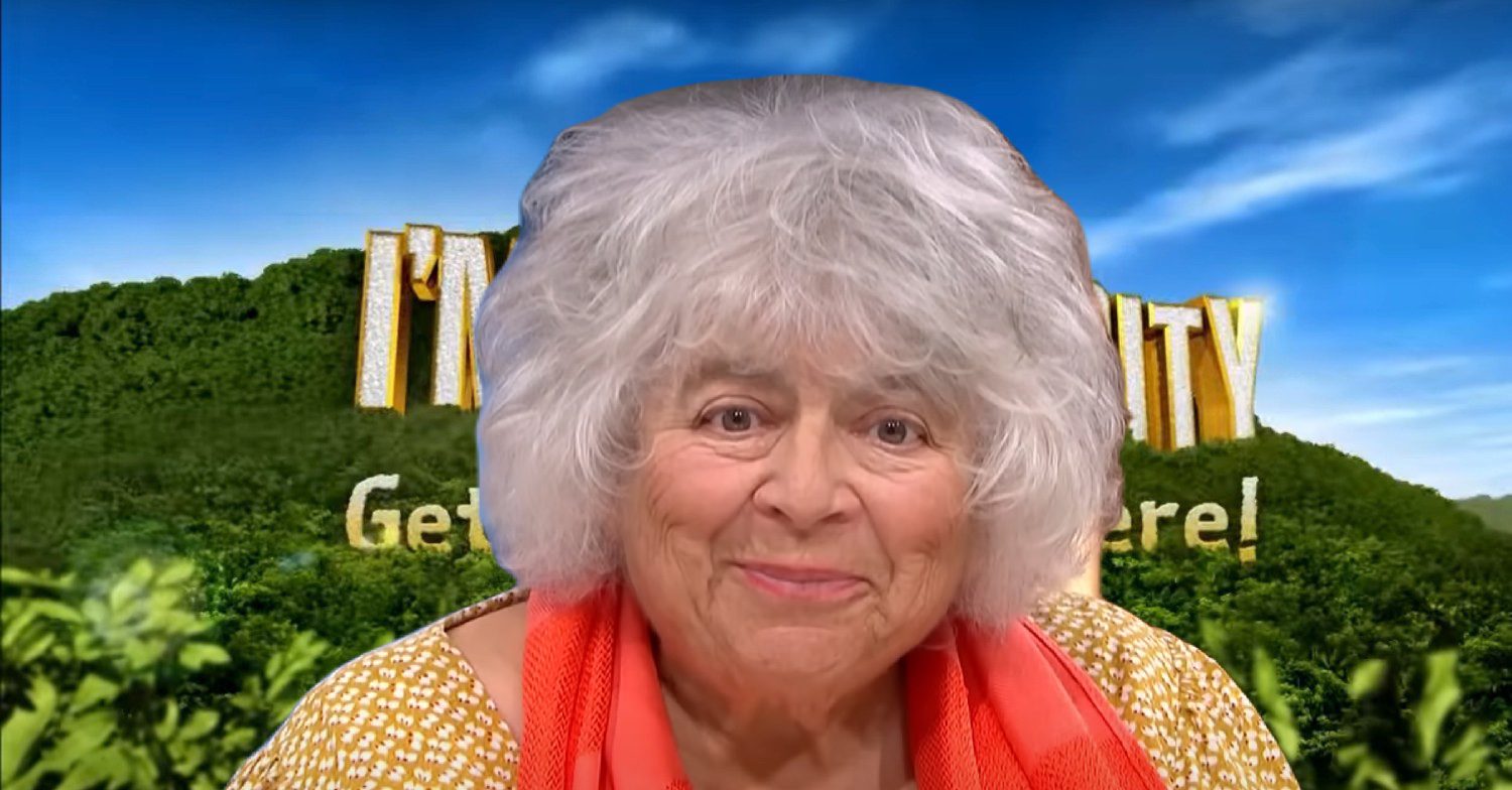 Miriam Margolyes / I'm A Celebrity logo