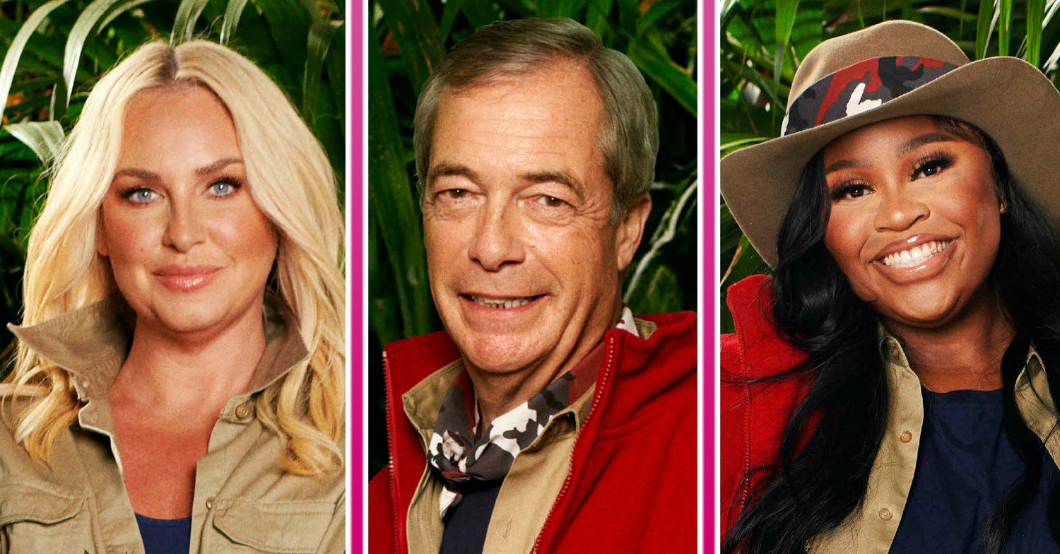 Josie Gibson / Nigel Farage / Nella Rose on I'm A Celebrity