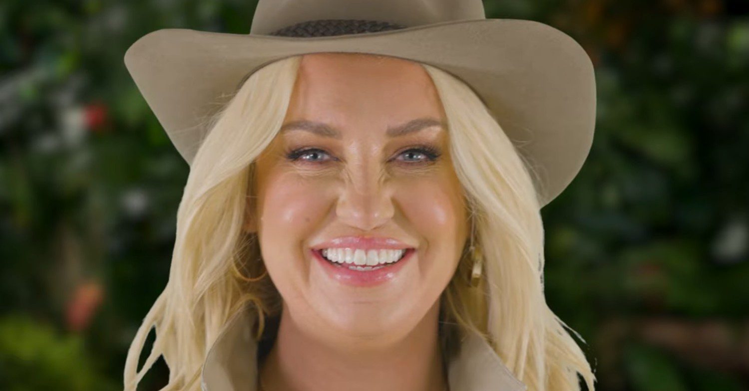Josie Gibson smiling on I'm A Celebrity intro