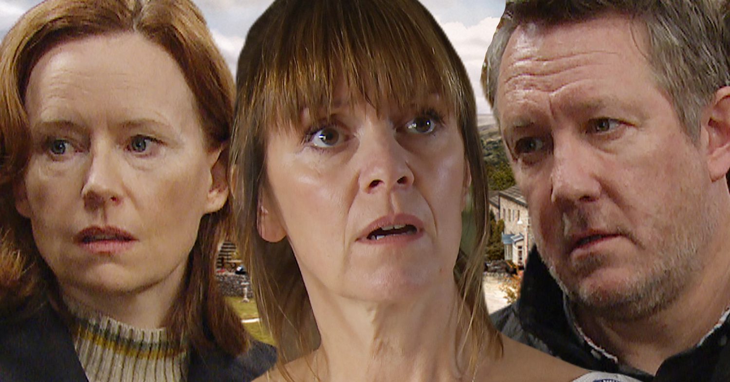 Emmerdale's Lucy, Gus, Rhona, the Emmerdale background of the Dales