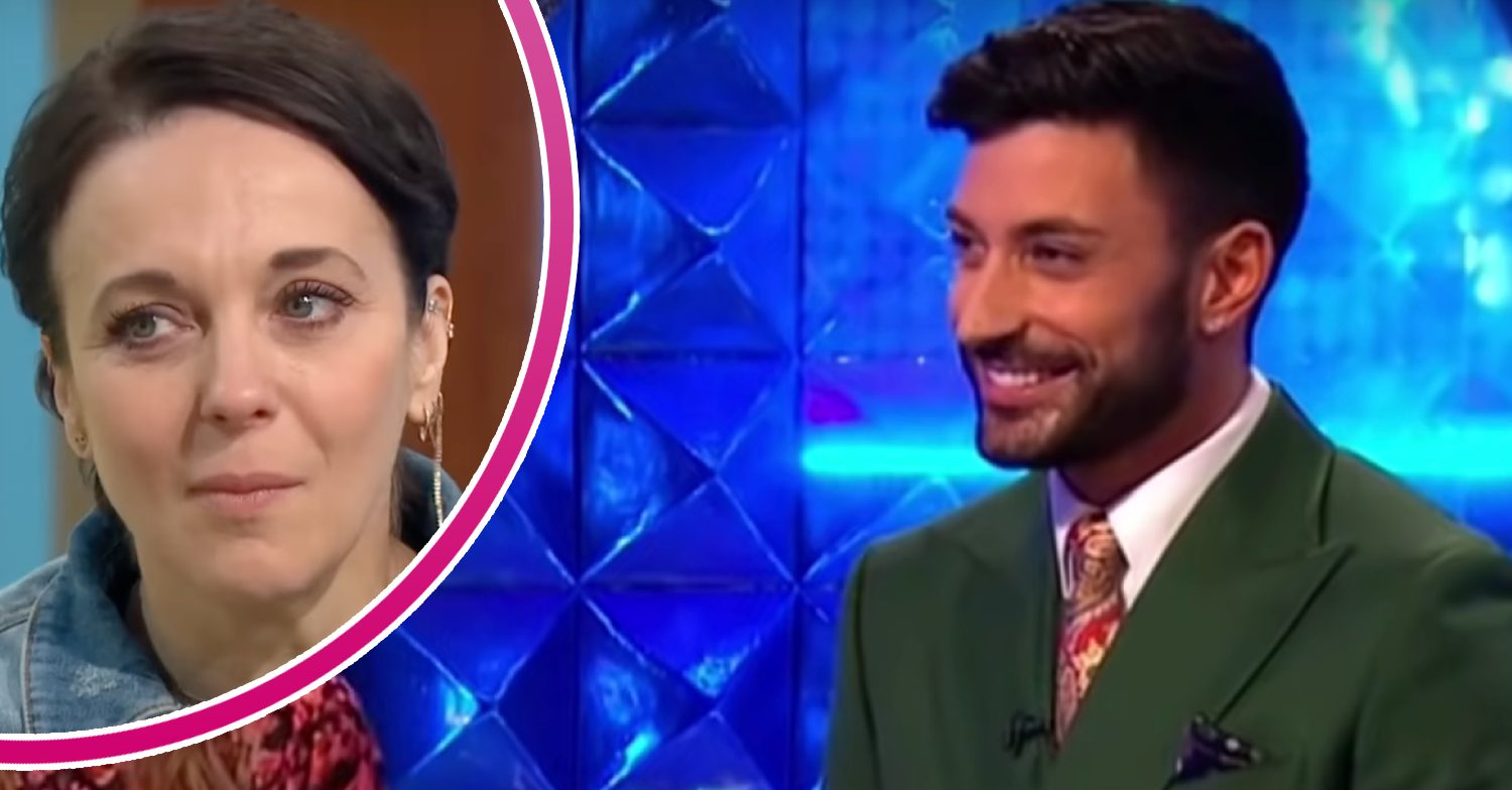 Amanda Abbington Giovanni Pernice split image
