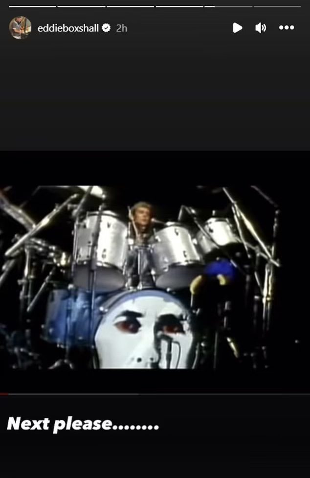 Eddie Boxshall's Instagram Story