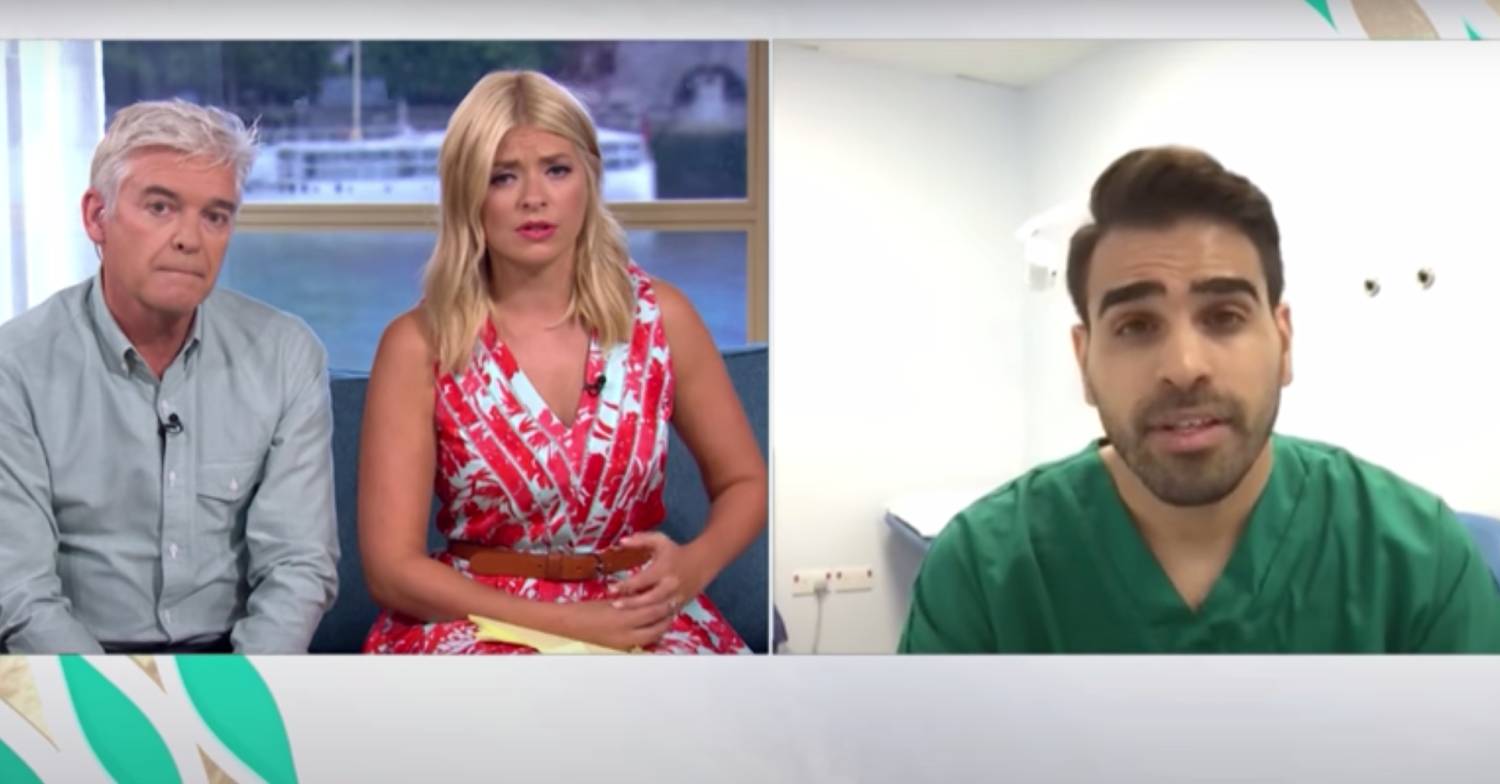Phillip Schofield and Holly Willoughby listen to Dr Ranj Singh