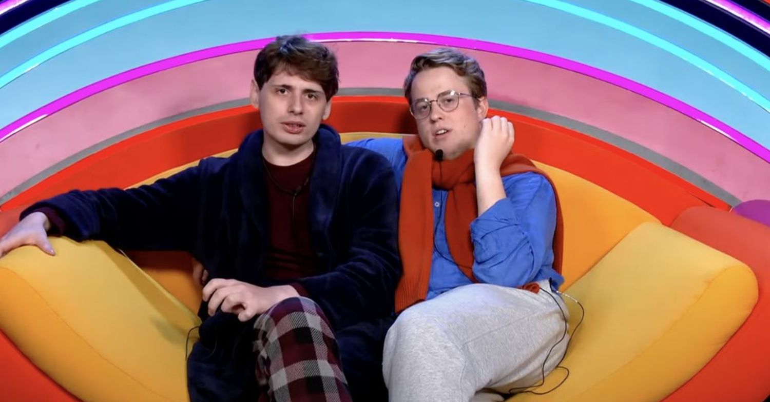 Jordan and Henry in the Big Brother diary room