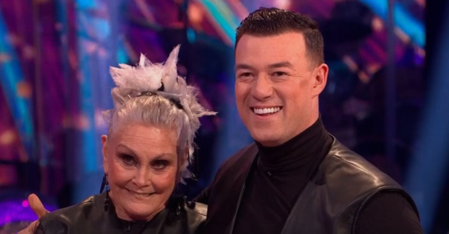 Angela Rippon and Kai Widdrington on Strictly