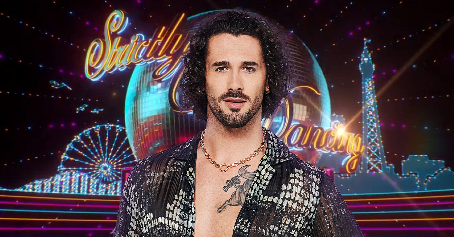 Strictly pro Graziano Di Prima in front of the Blackpool title card