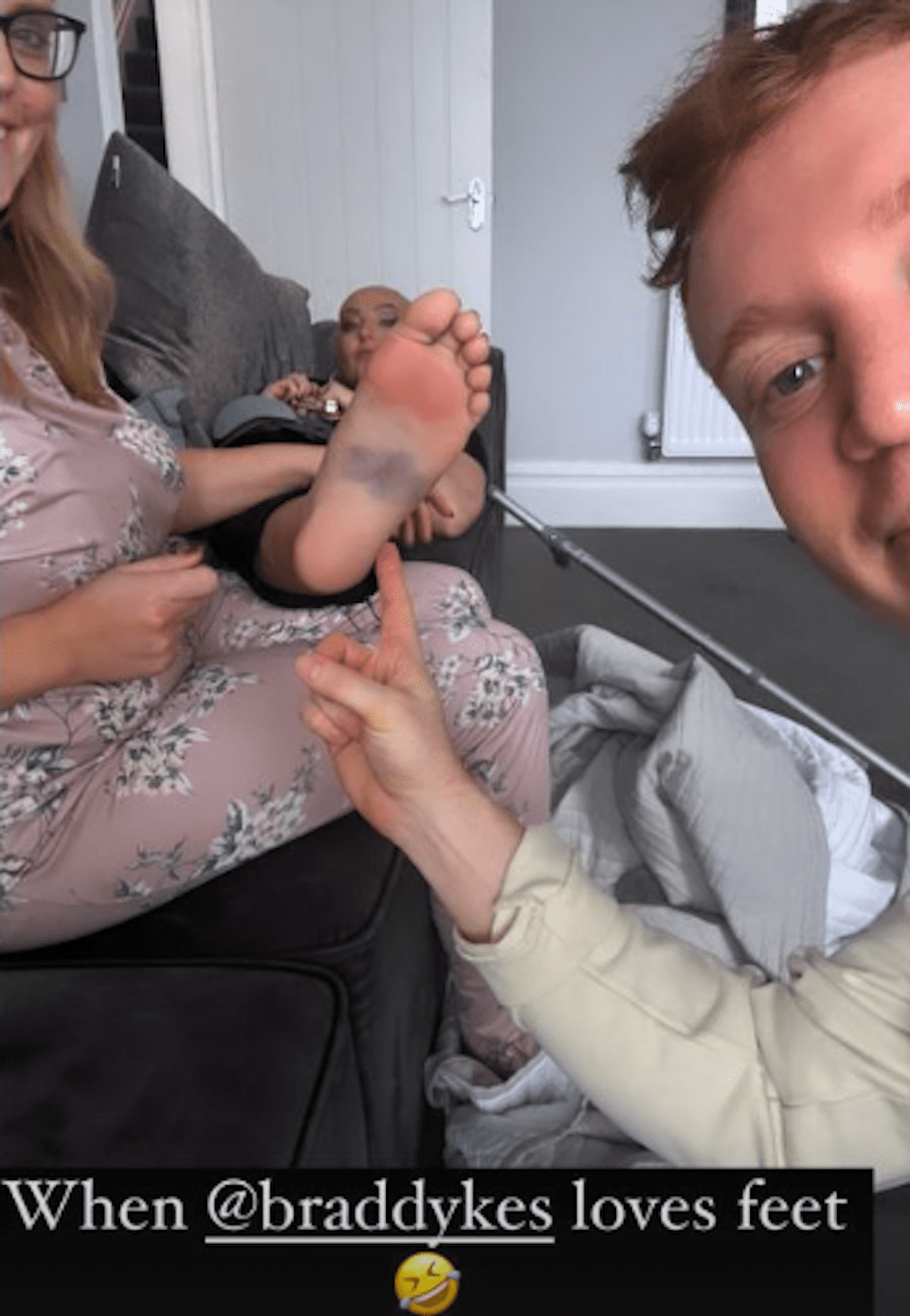 Amy Dowden's broken foot