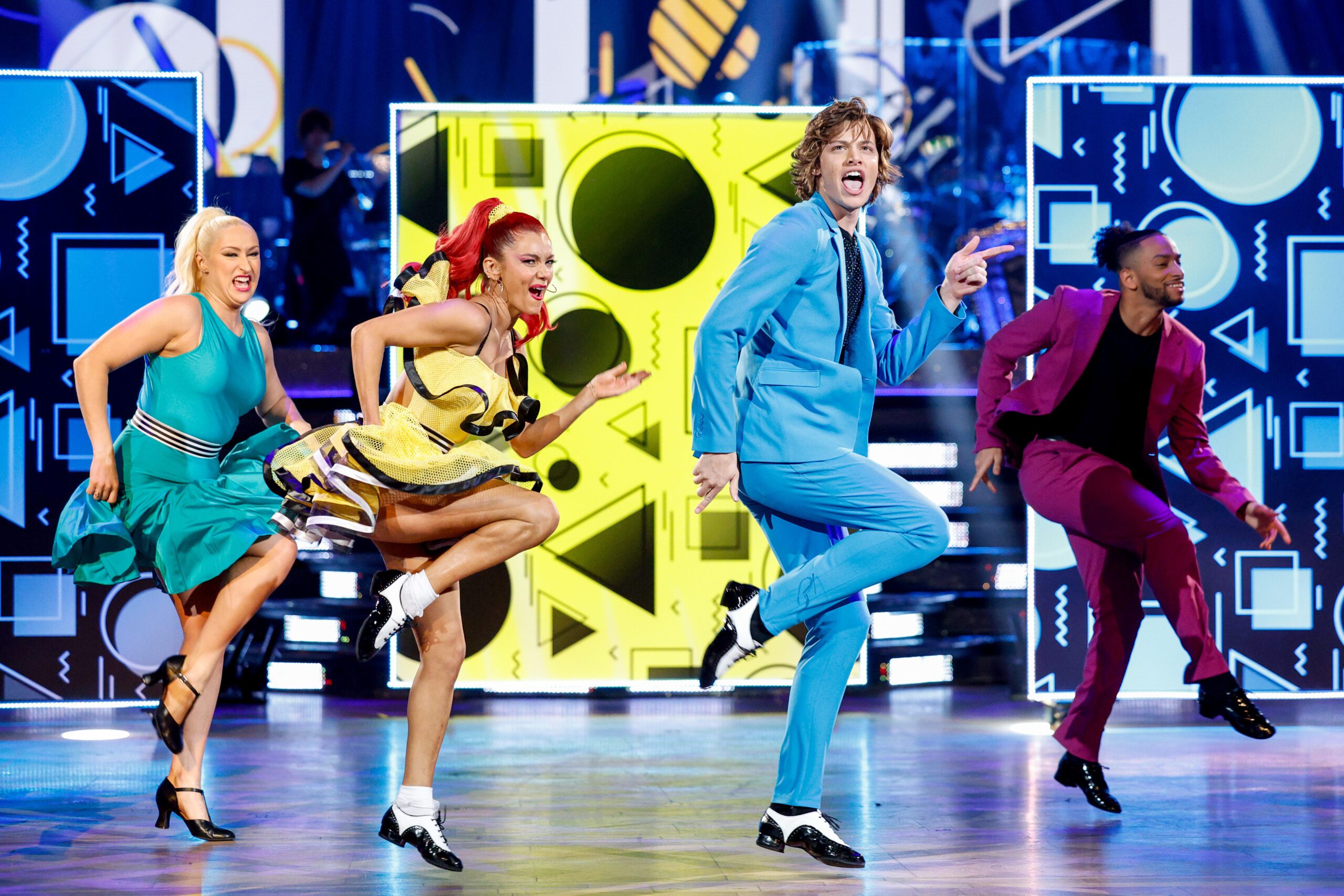 Dianne and Bobby have a great time performing their jive at Blackpool