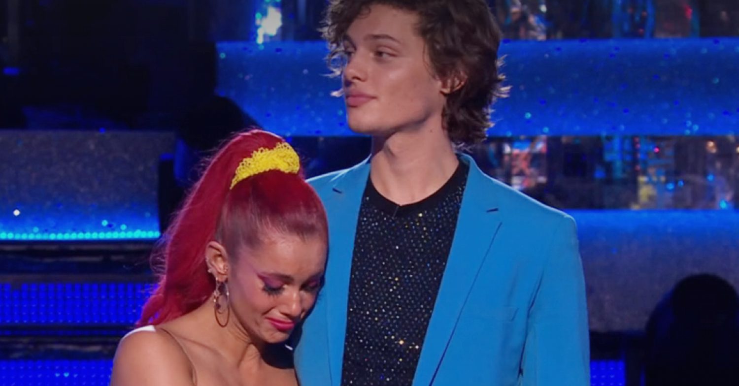Dianne Buswell hugged dancing partner Bobby Brazier as they waited for their feeback