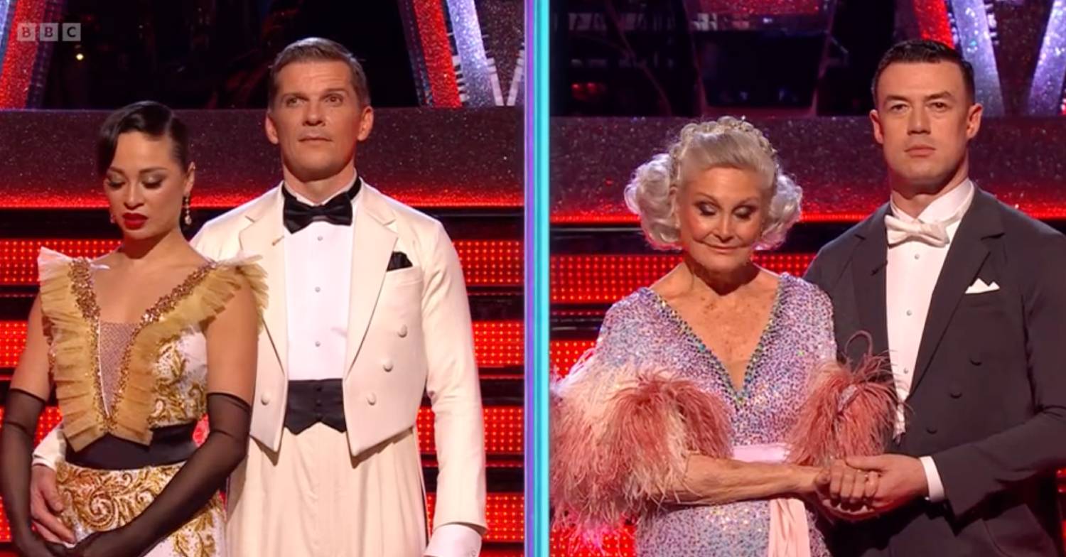 Strictly star Nigel Harman looks upwards