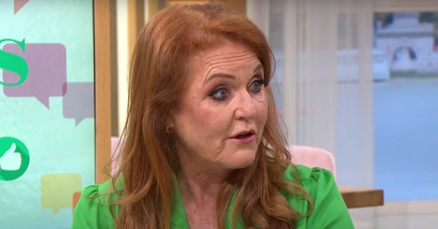 Fergie speaks during her appearance on This Morning today