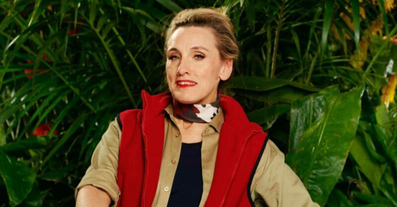 Grace Dent poses in their I'm A Celebrity campmate costume