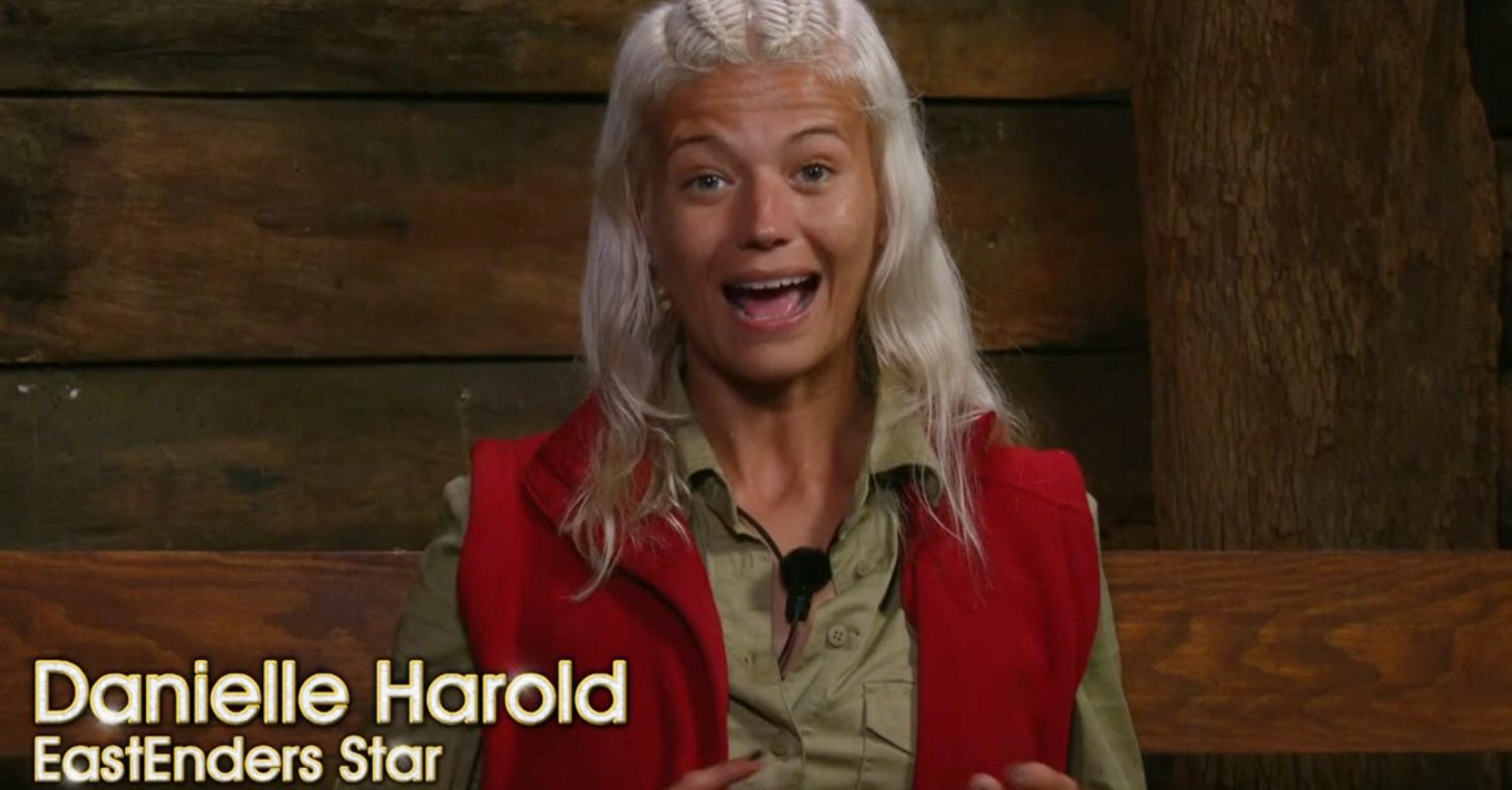 Danielle Harold talks about the lobster in the pool