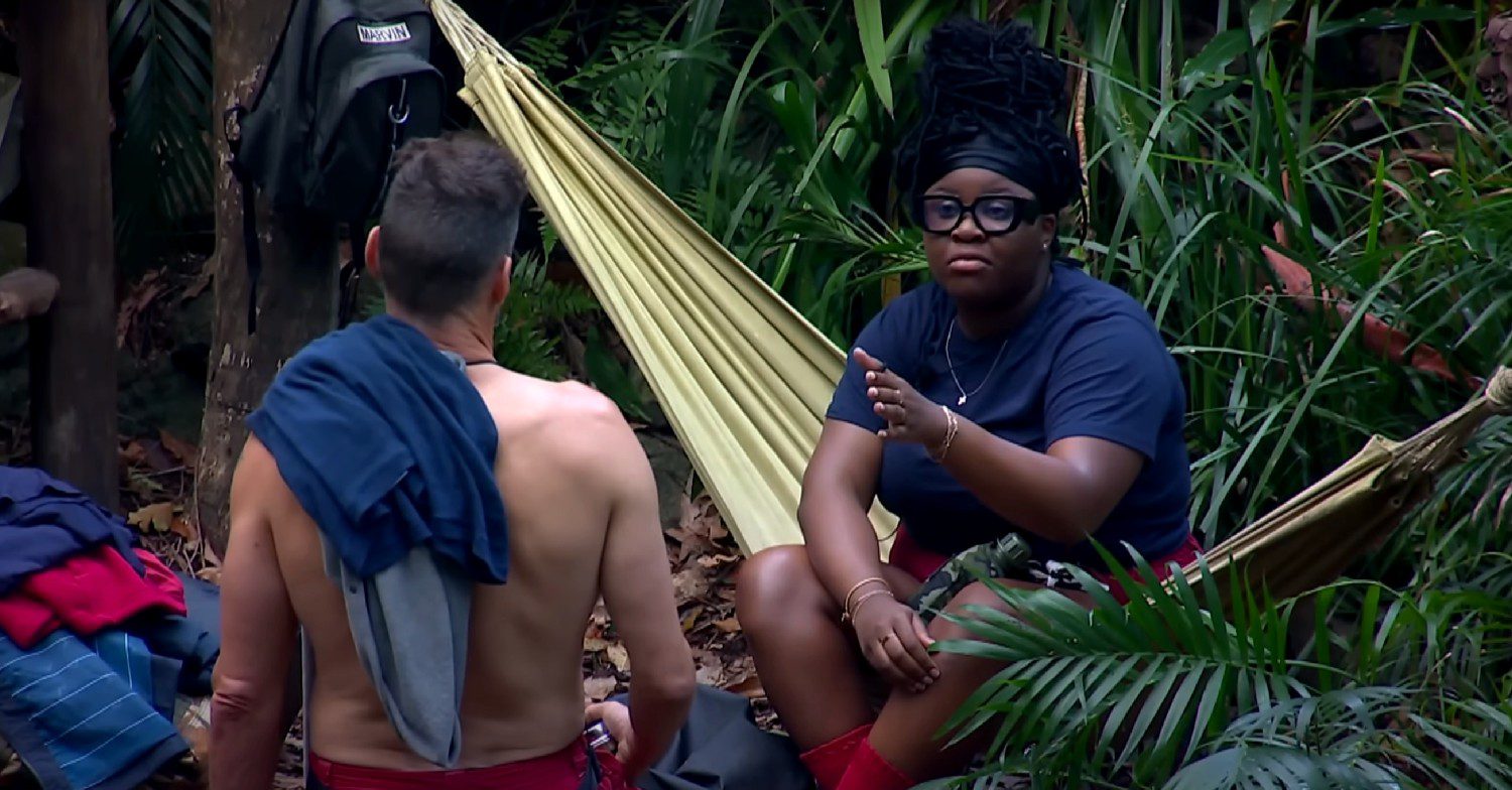 Nella Rose arguing with Fred Sirieix on I'm A Celebrity