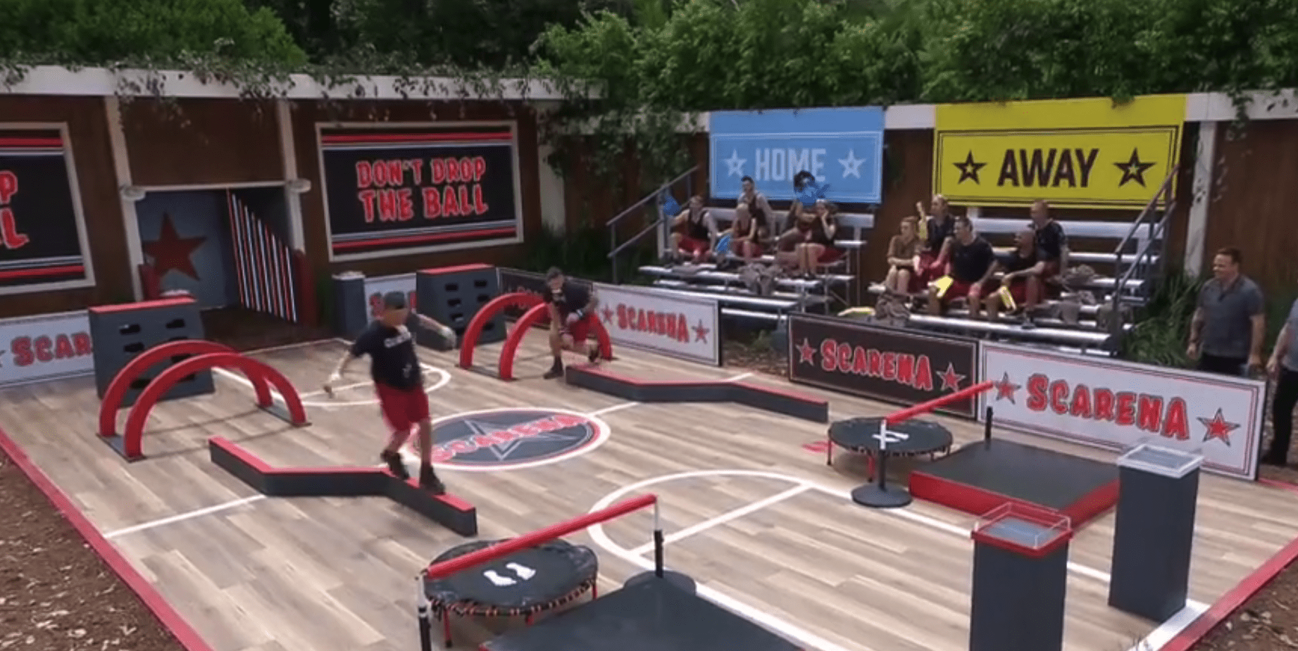 The assault course on I'm A Celebrity