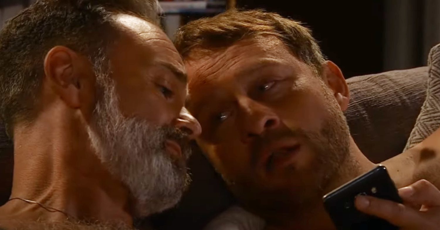 Coronation Street's Paul and Billy are snuggled up together on the sofa