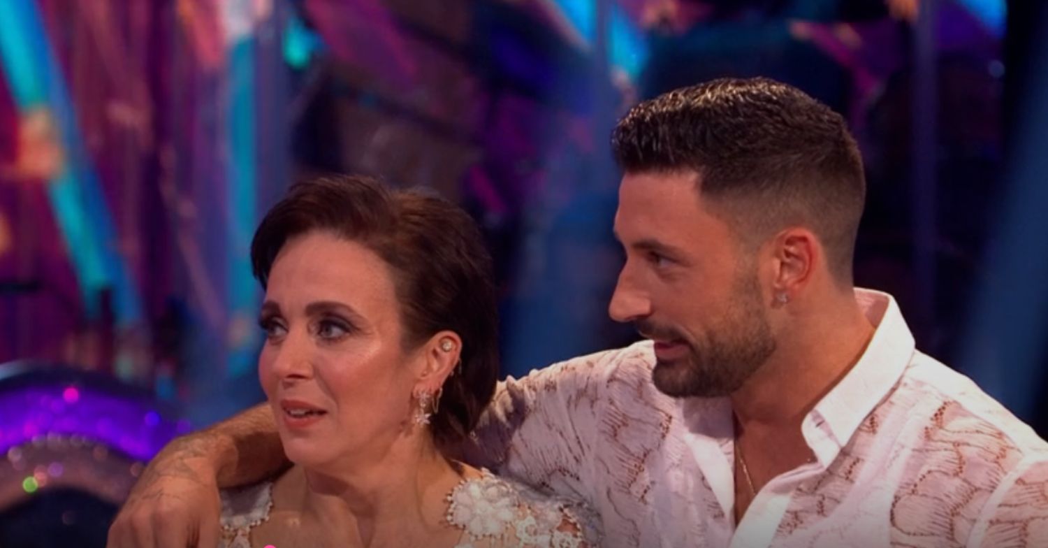 Giovanni Pernice and Amanda Abbington on Strictly