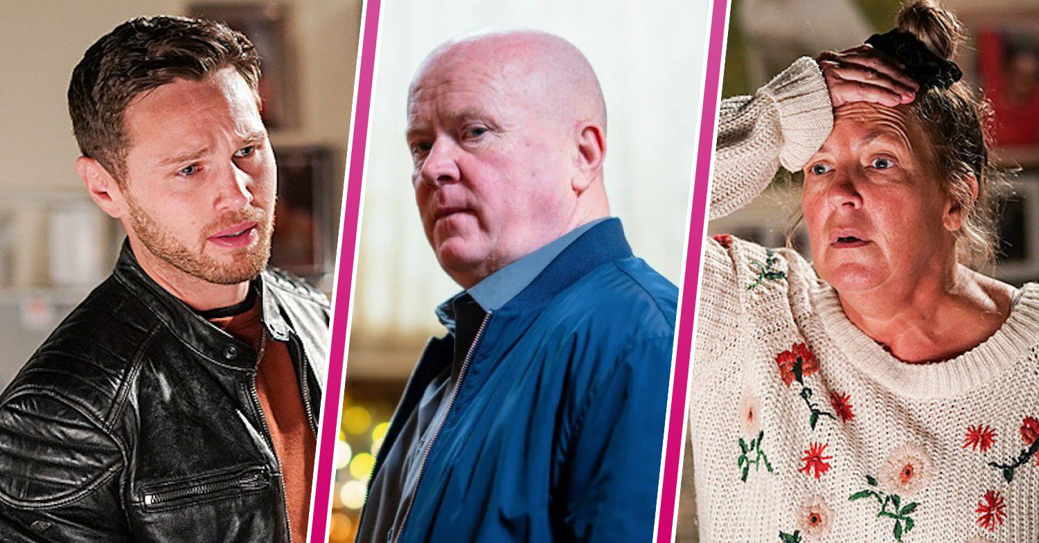 Composite image of Phil, Karen and Keanu on EastEnders (Credit: BBC/Composite: ED!)