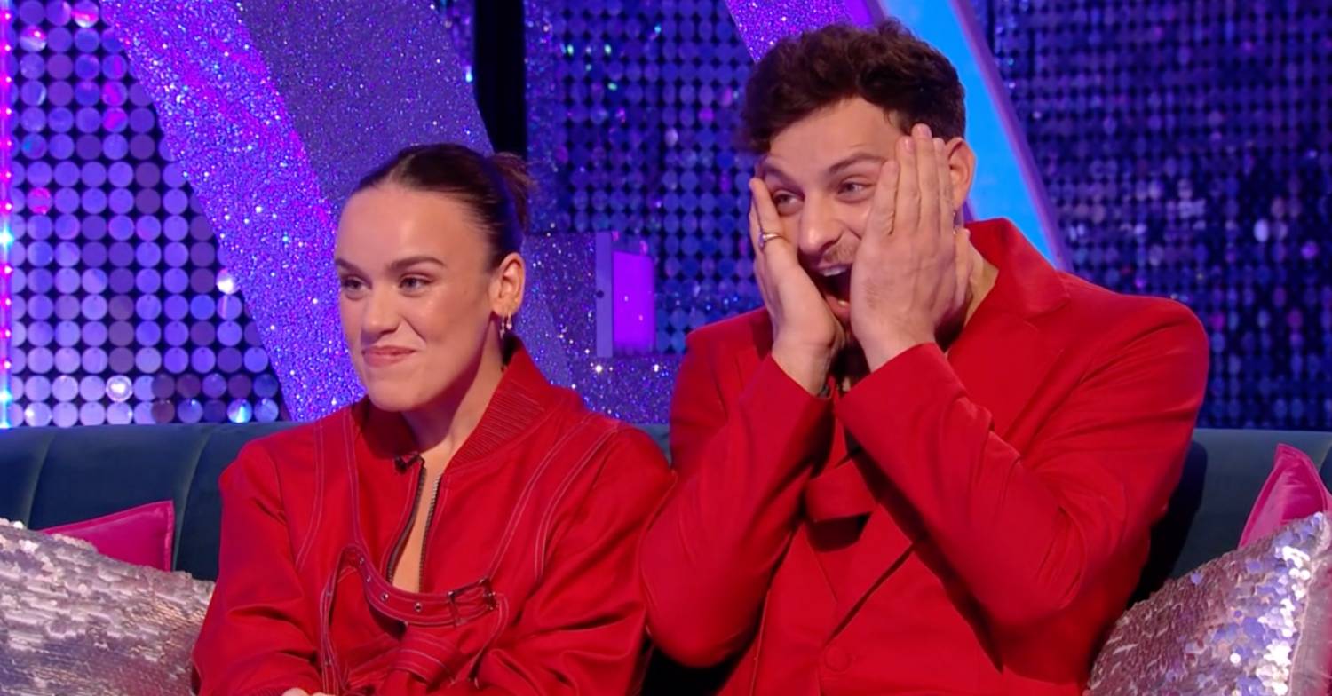 Strictly Come Dancing star Ellie Leach grins, Vito Coppola looks mortified