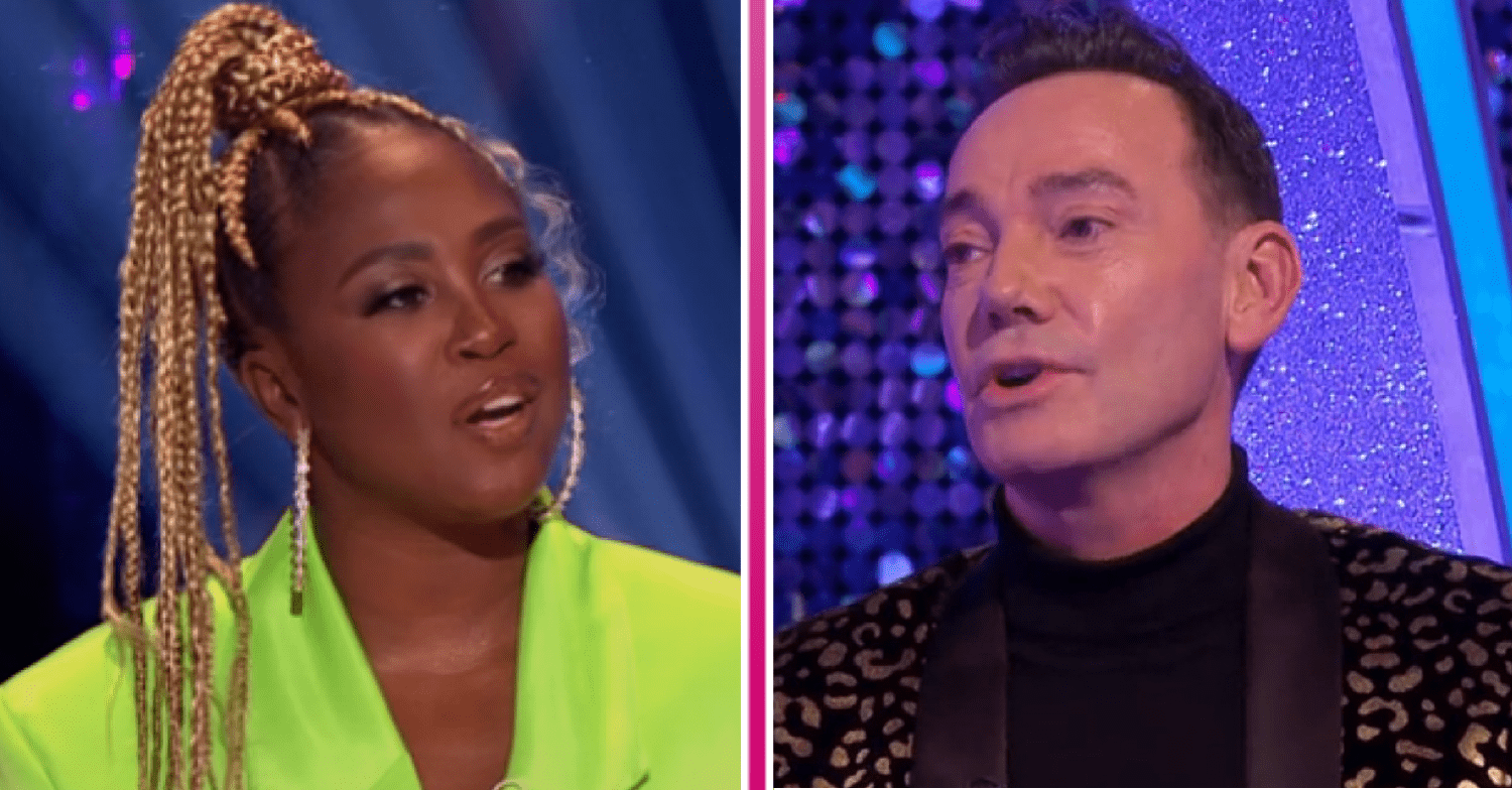 Composite image of Craig Revel Horwood and Motsi Mabuse 'clashing' on Strictly (Credit: BBC/Composite: ED!)