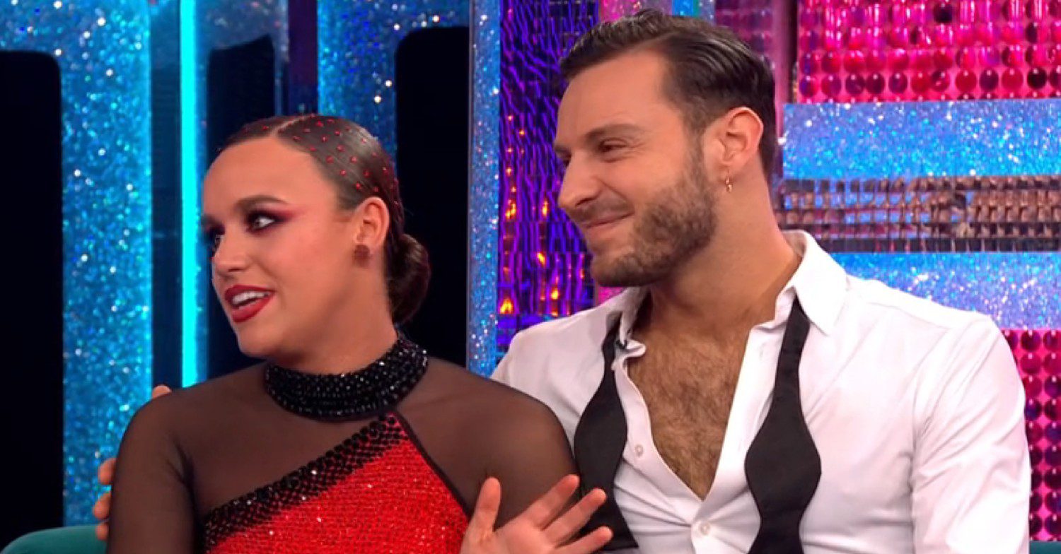 Ellie Leach and Vito Coppola on the Strictly results show