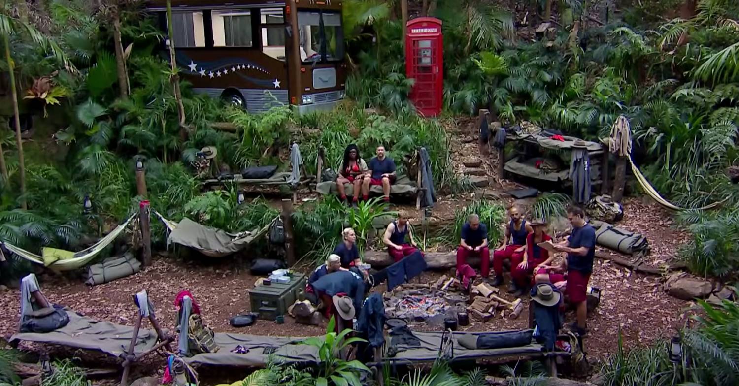 I'm A Celeb contestants gather in the camp