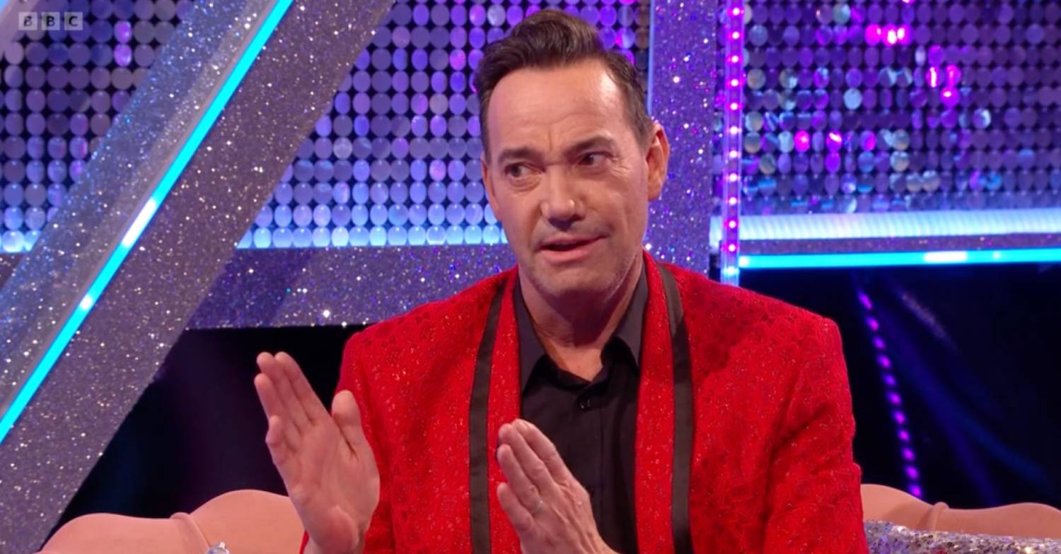 Craig Revel Horwood gestures