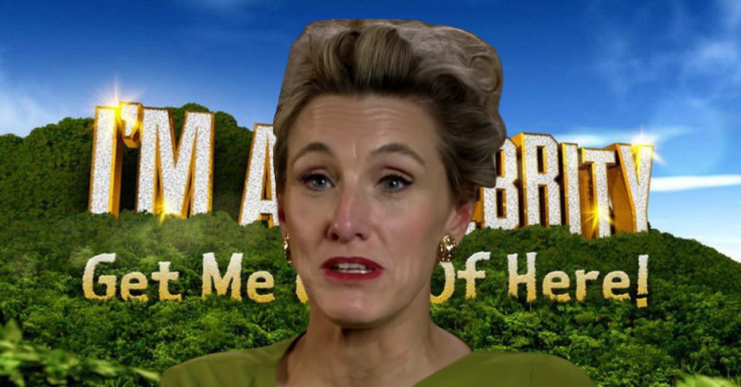 I'm A Celeb logo with Grace Dent