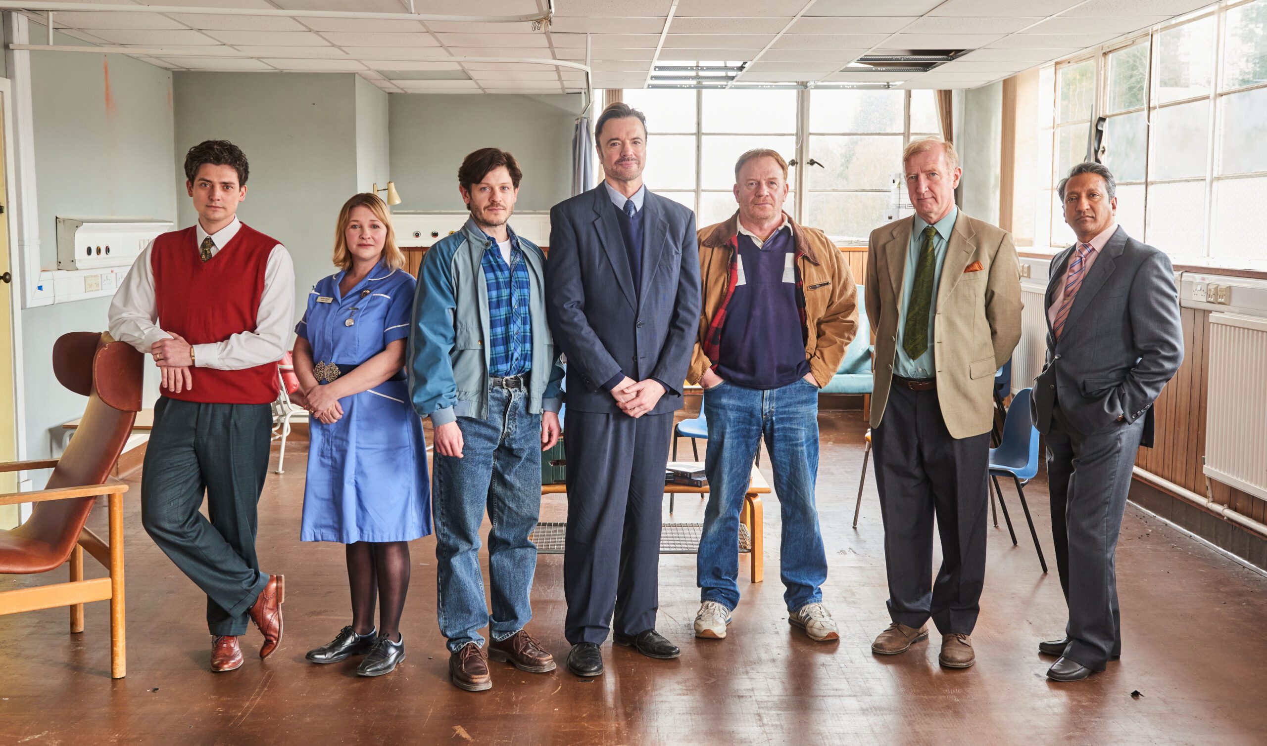 The cast of Men Up on BBC One