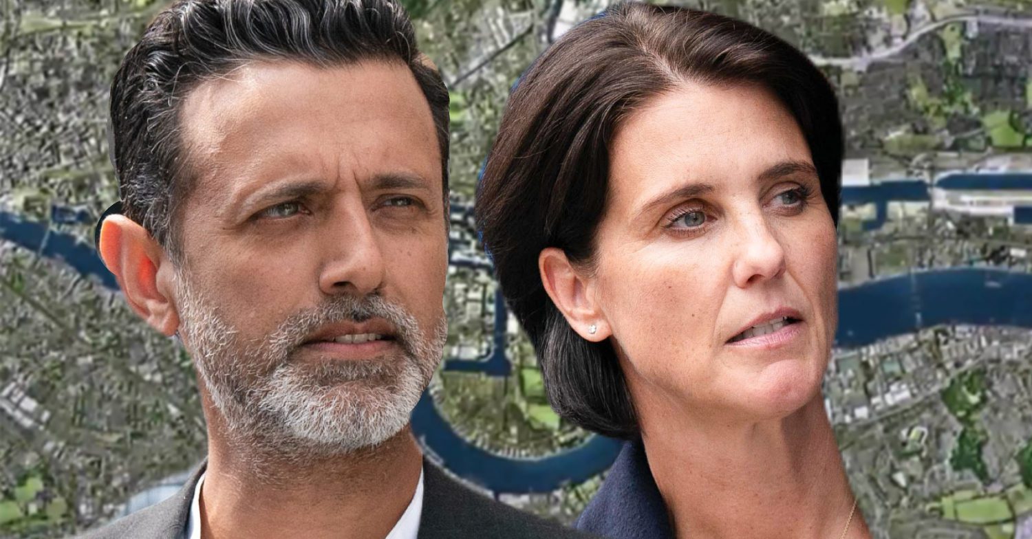 EastEnders' Nish, Eve, the background of the Thames