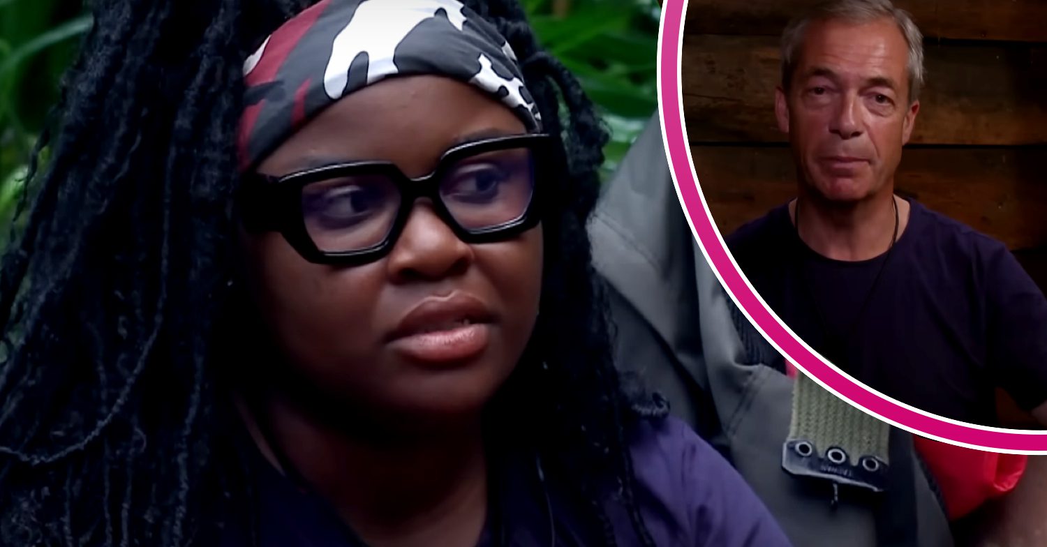 Nigel Farage and Nella Rose on I'm A Celebrity