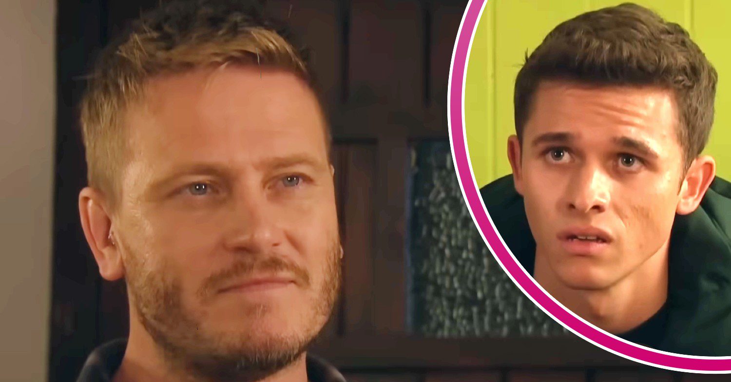 Emmerdale: David Metcalfe and Jacob Gallagher comp image