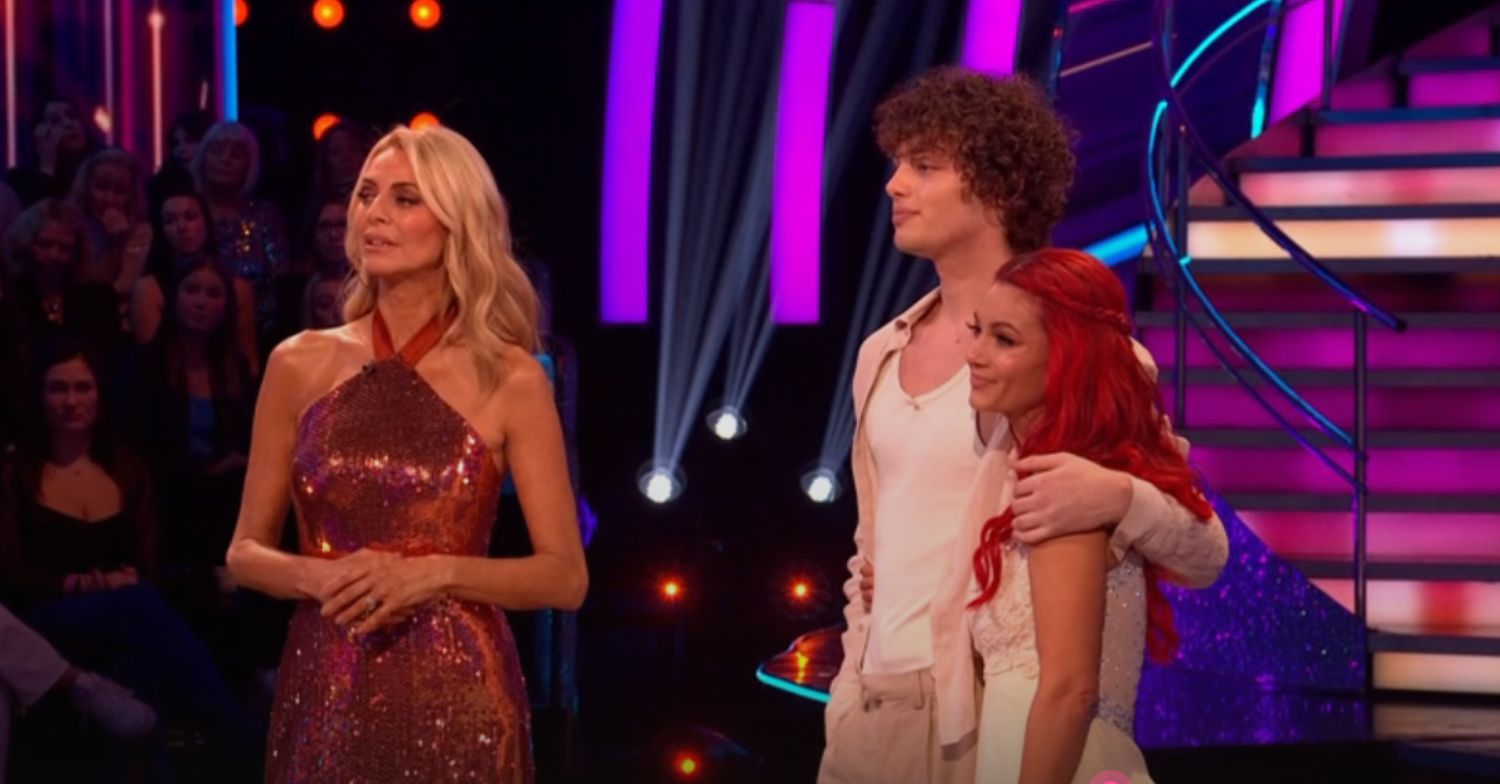 Bobby Brazier, Dianne Buswell, and Tess Daly on Strictly