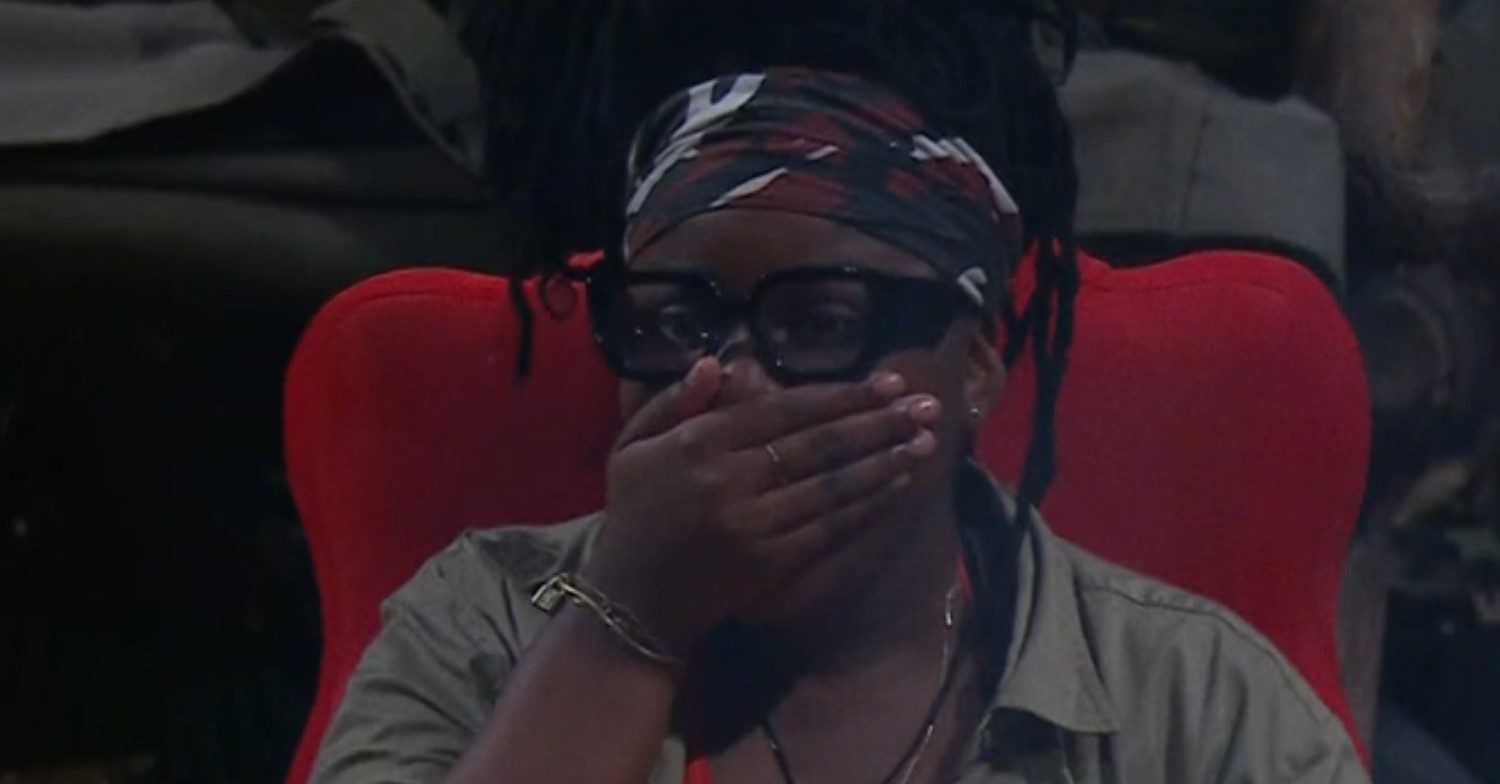 I'm A Celebrity: Nella with her hand over her mouth