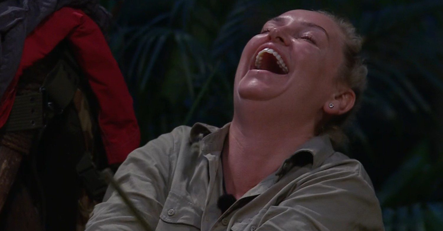 I'm A Celebrity Josie laughing
