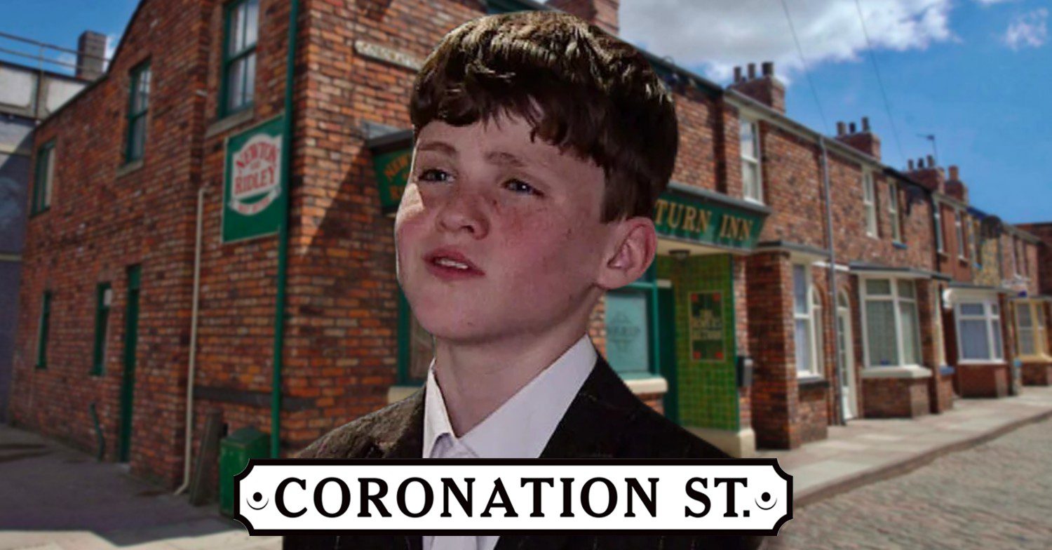 Joseph looks ill on Coronation Street; inset, soap logo and Rovers background (Credit: ITV/Composite: ED!)