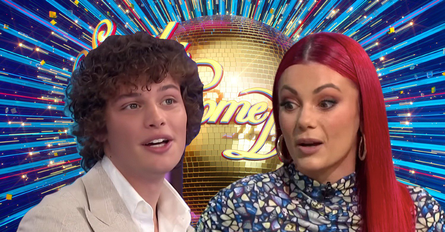 Strictly logo with Bobby Brazier and Dianne Buswell