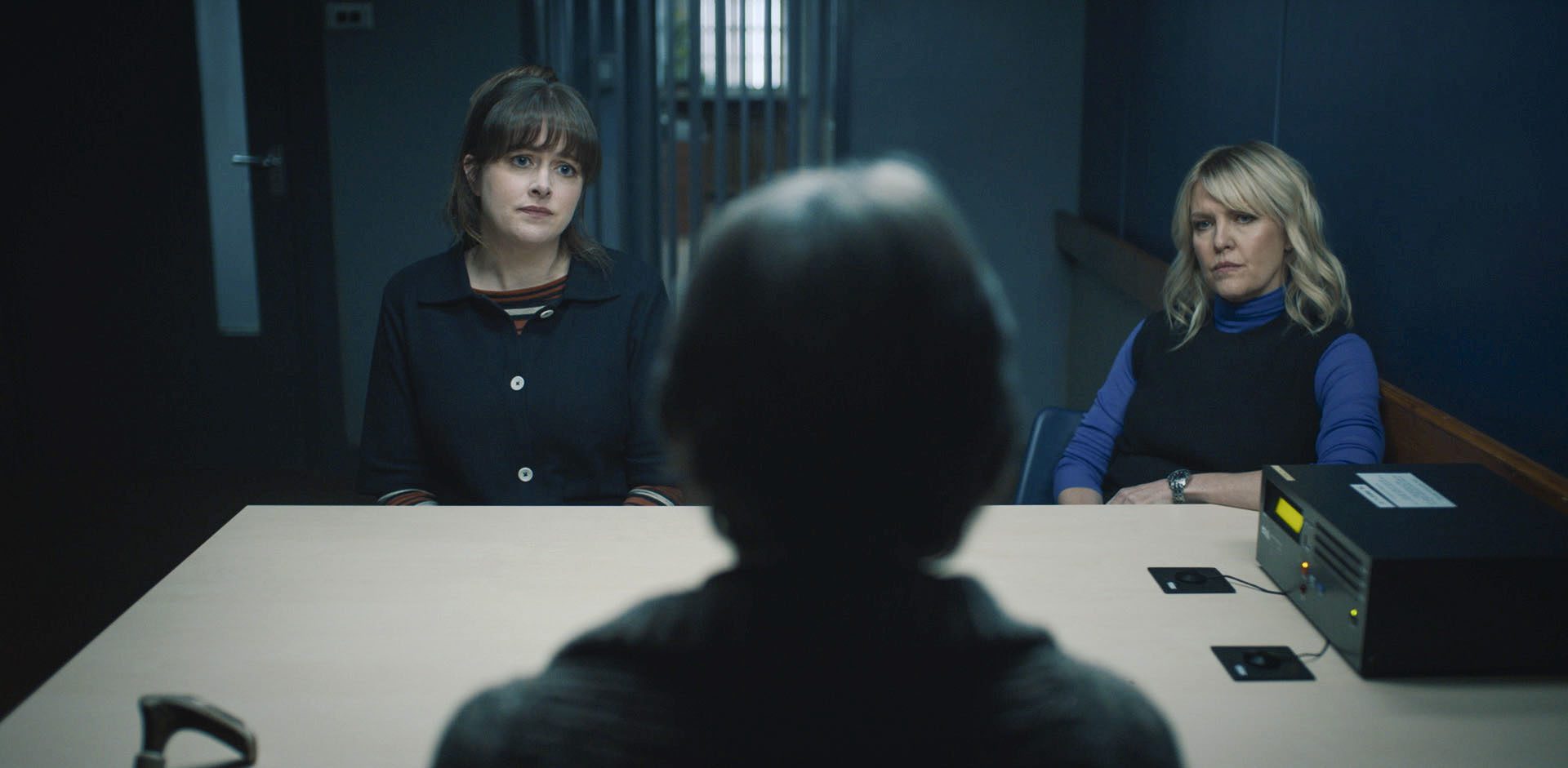 Tosh and Ruth interrogating Grace Bain in Shetland episode 6